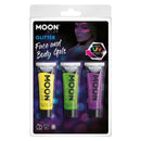 Moon Glow Neon Uv Fine Glitter Gel Unisex