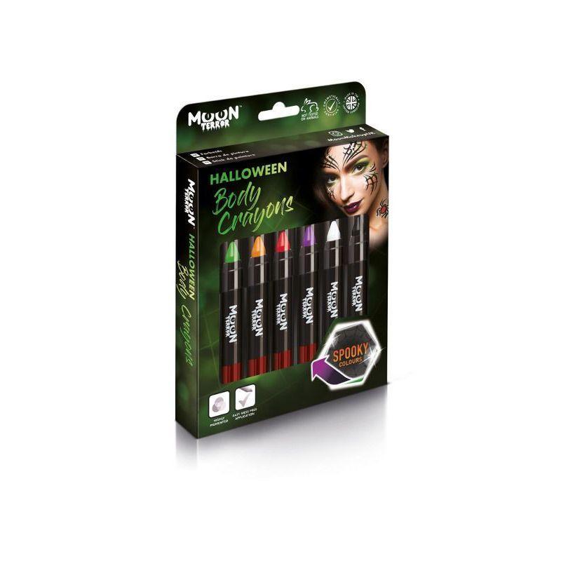 Moon Terror Halloween Body Crayons Assorted Unisex -1