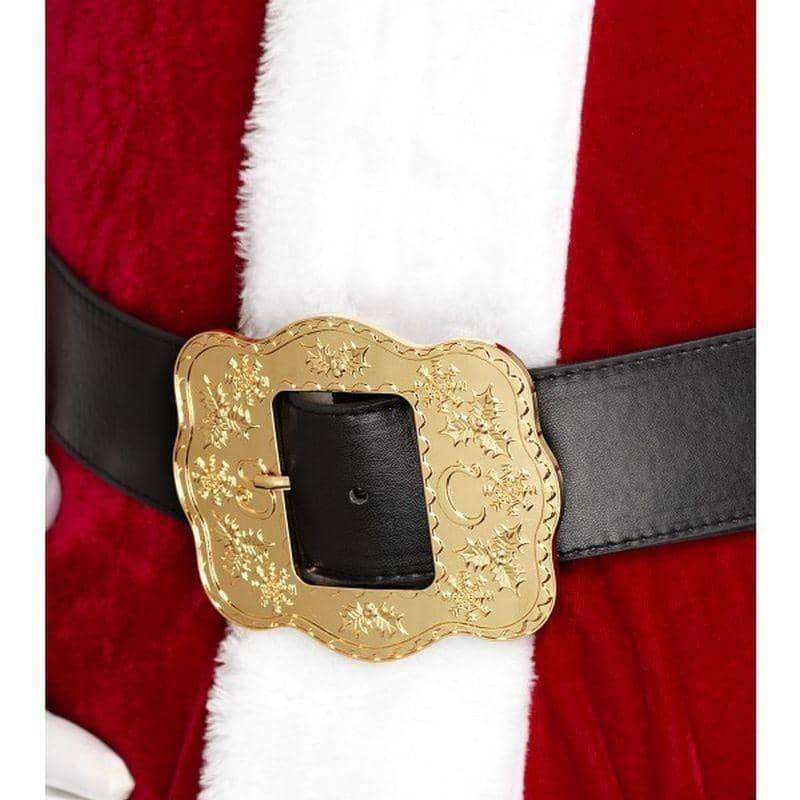 Deluxe Santa Belt Adult Black - Christmas Costumes For Men Mad Fancy Dress