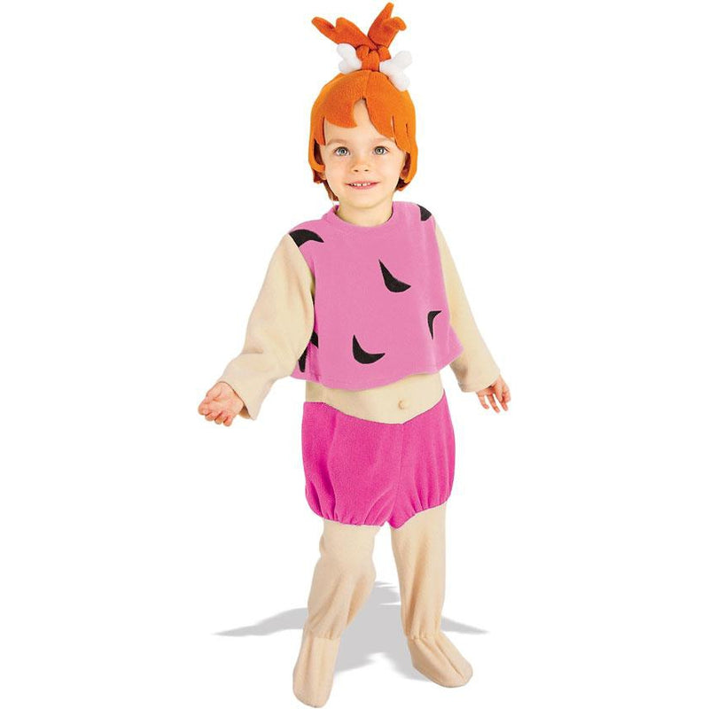 Pebbles Flintstones Deluxe Costume Girls Pink -1