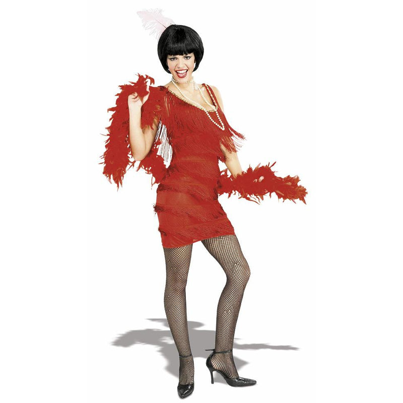 Roarin Red Flapper Costume Womens -1
