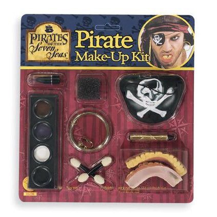 Caribbean Pirate Make Up Kit Unisex -1