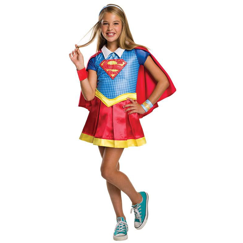 Supergirl Dcshg Deluxe Girls Blue -1