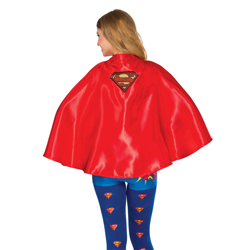 Supergirl Cape Adult Womens Red -1