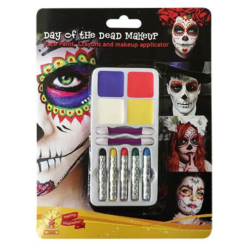 Day Of The Dead Make Up Kit Unisex Blue -1