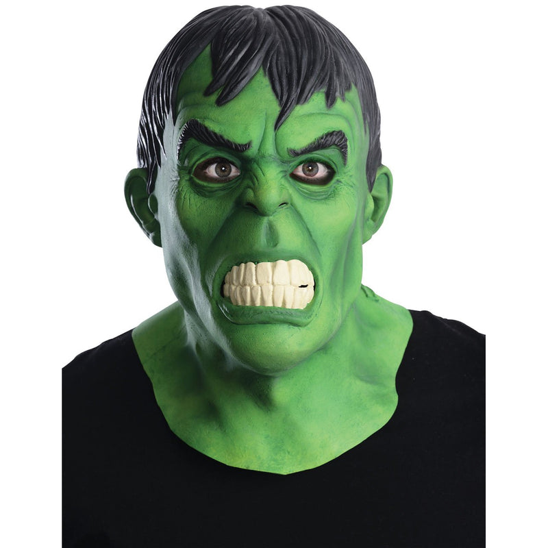 Hulk Overhead Latex Mask Mens Green -1