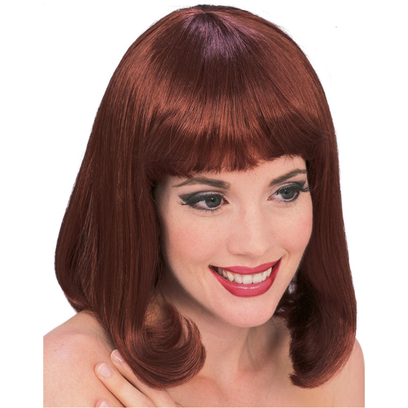 Peggy Sue Auburn Wig Adult Womens Brown -1