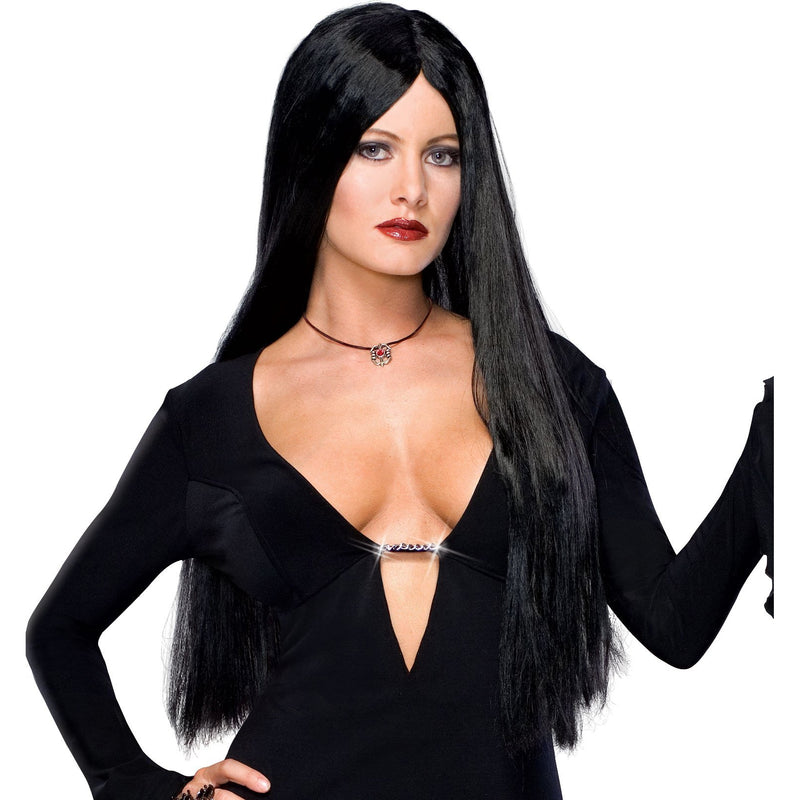 Morticia Deluxe Secret Wishes Wig Womens -1