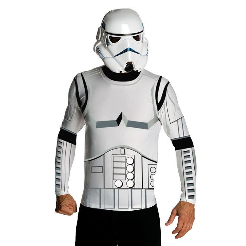 Stormtrooper Dress Ups: Classic Long Sleeve Tops Mens White -1
