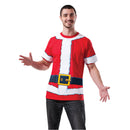 Santa Tshirt Mens Red -1