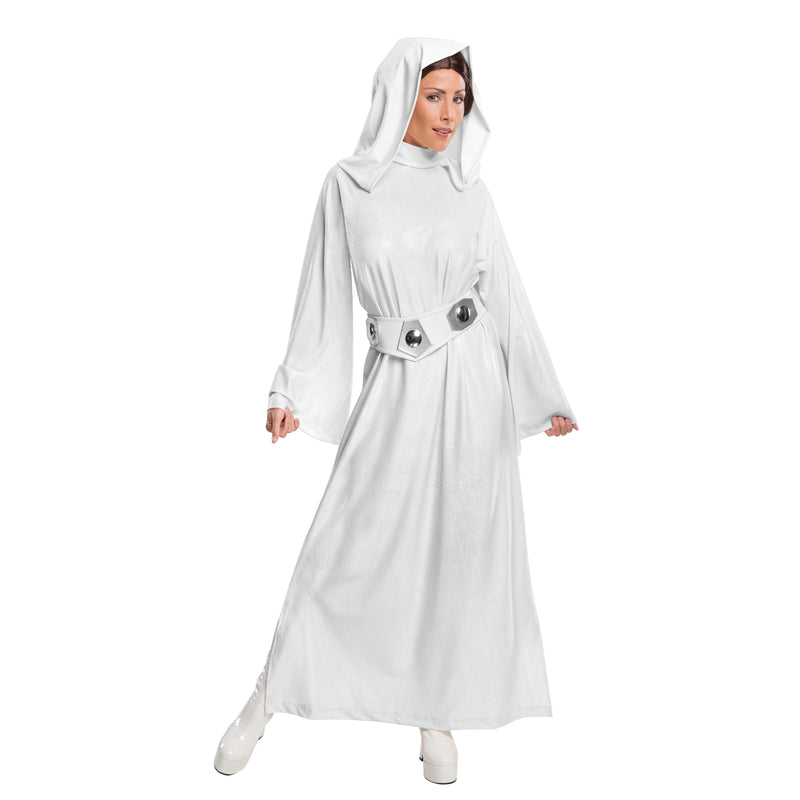 Princess Leia Deluxe Costume Womens White -1