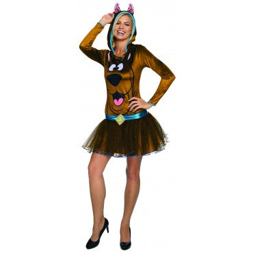 Scooby Female Costume Womens Brown -1