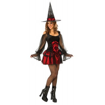 Temptress Witch Costume Womens Red -1