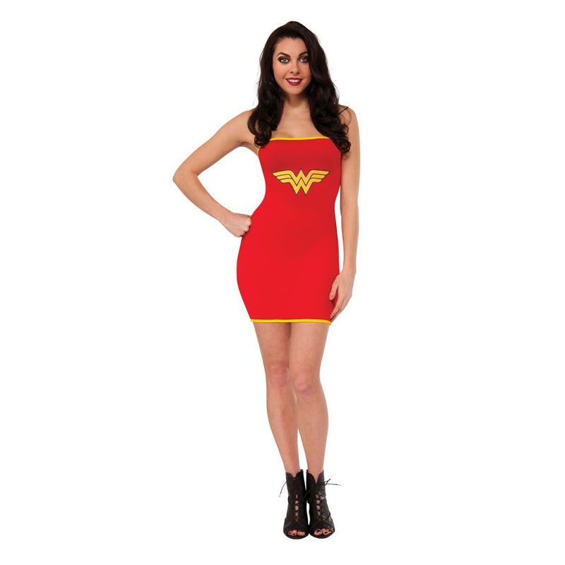 Wonder Woman Tube Dress Womens Red -1