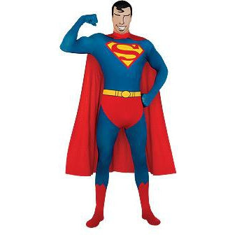 Superman 2nd Skin Suit Mens Blue -1