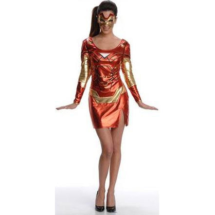 Iron Rescue Sexy Costume Womens Red -1