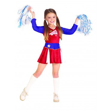 Retro Cheerleader Girls Red -1