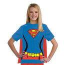 Supergirl Tshirt Girls Blue -1