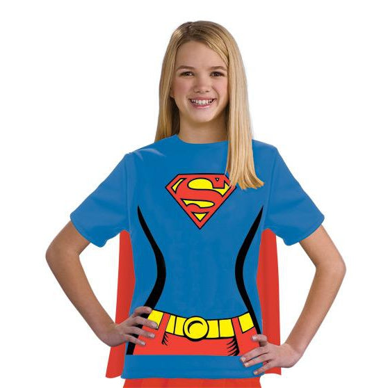 Supergirl Tshirt Girls Blue -1