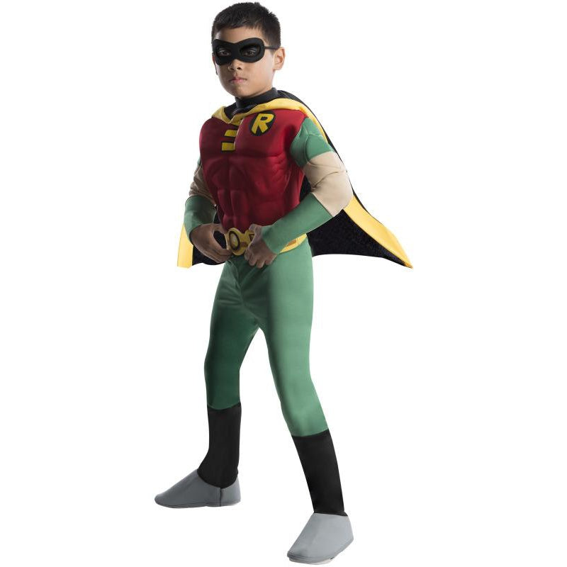 Robin Teen Titan Deluxe M C Child Boys Gree -1