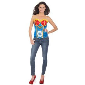 Wonder Woman Corset Womens Blue -1