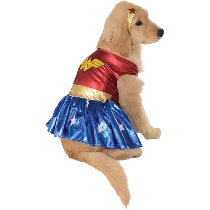 Wonder Woman Pet Costume Unisex Red -1