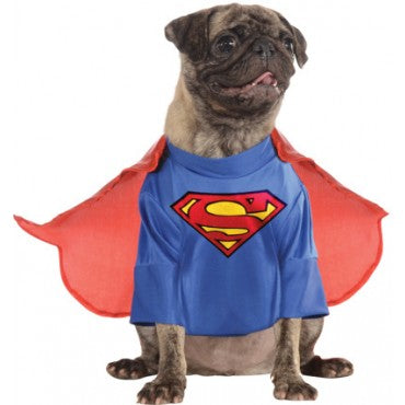 Superman Deluxe Pet Costume Unisex Blue -1