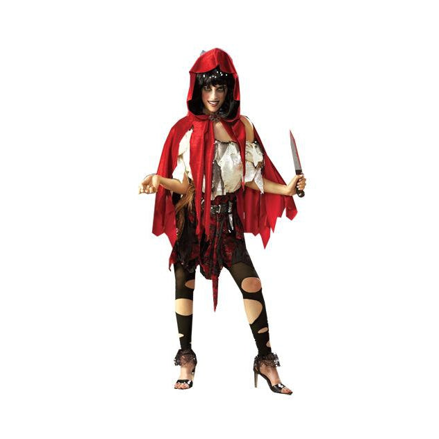 Lil Dead Riding Hood Costume Womens Red -1