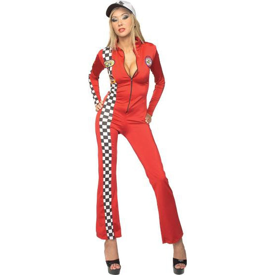 Red Racer Secret Wishes Long Jumpsuit Womens -1