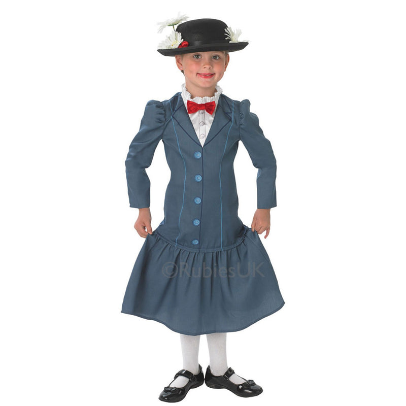 Mary Poppins Deluxe Costume Girls Grey -1